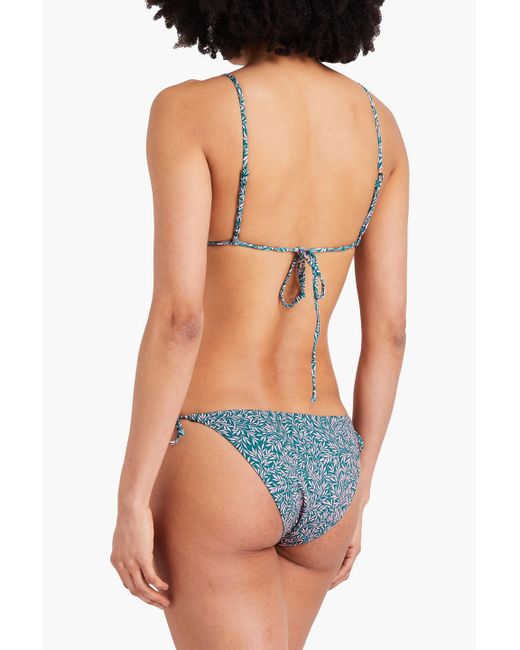 Onia Blue Kate tief sitzendes bikini-höschen mit liberty-print