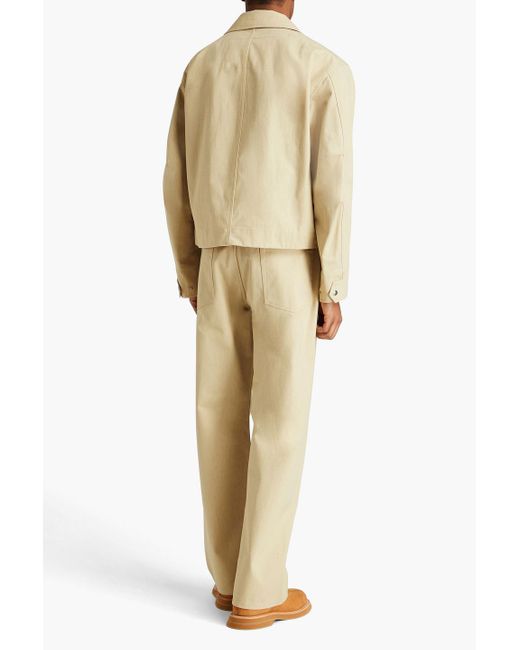 Jil Sander Natural Cotton-canvas Jacket for men