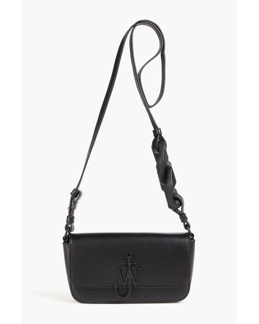 J.W. Anderson Black Chain Anchor Leather Shoulder Bag