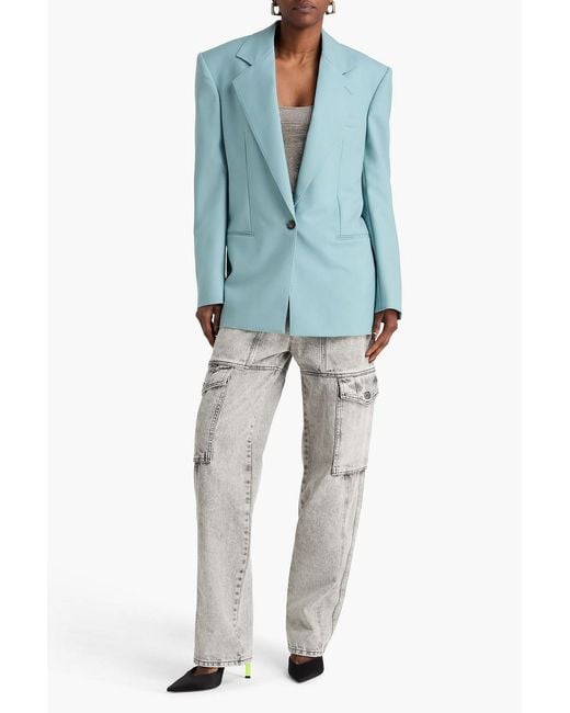 Stella McCartney Blue Wool Blazer