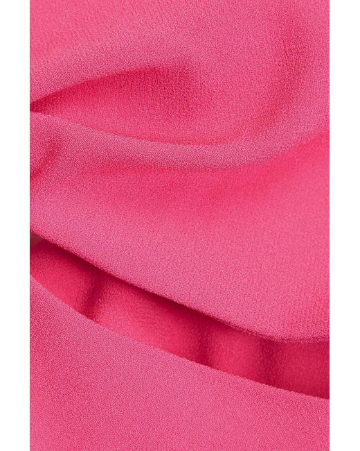 Claudie Pierlot Pink Slip dress in maxilänge aus cady mit cut-outs