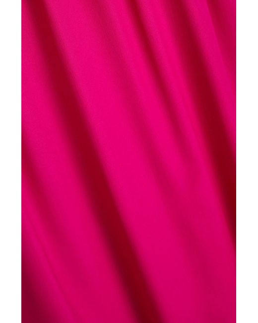 Boutique Moschino Pink Crepe De Chine Halterneck Top