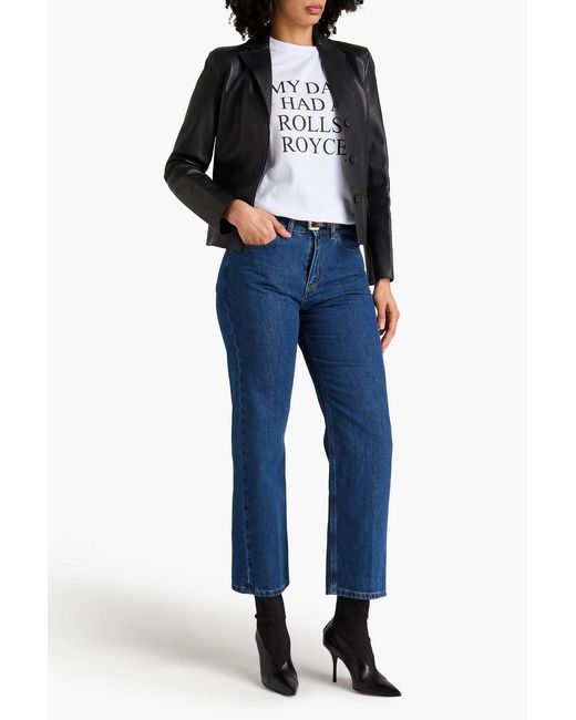 Victoria Beckham Blue Bernie High-rise Straight-leg Jeans