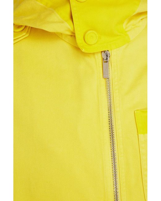 Dior Kapuzenjacke aus denim in Yellow für Herren