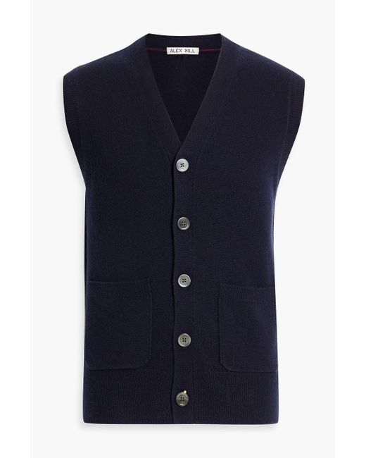Alex Mill Blue Merino Wool Vest for men