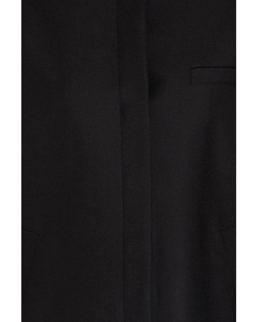 Loulou de Saison Black Wool-blend Twill Jacket