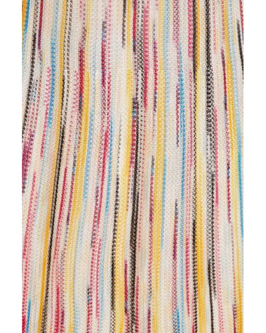Missoni Natural Space-dyed Crochet-knit Dress