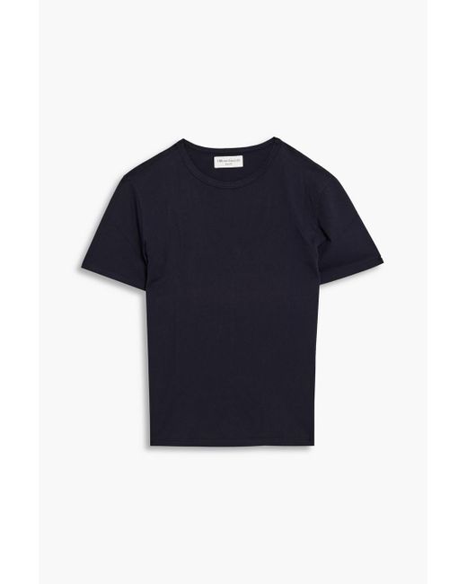 Officine Generale Cotton-jersey T-shirt in Blue for Men | Lyst