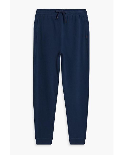 Derek Rose Blue Devon French Cotton-terry Drawstring Sweatpants for men