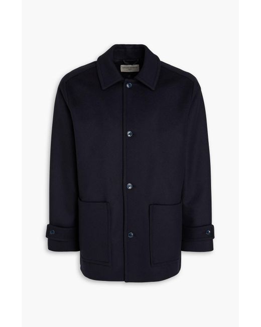 Officine Generale Blue Barthelemy Wool And Cashmere-Blend Felt Jacket for men
