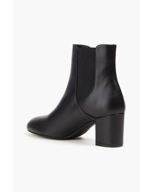 Stuart Weitzman Black Stretch-leather Ankle Boots