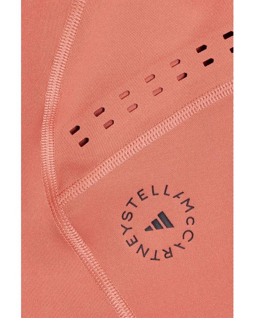 Adidas By Stella McCartney Pink Printed Stretch T-shirt