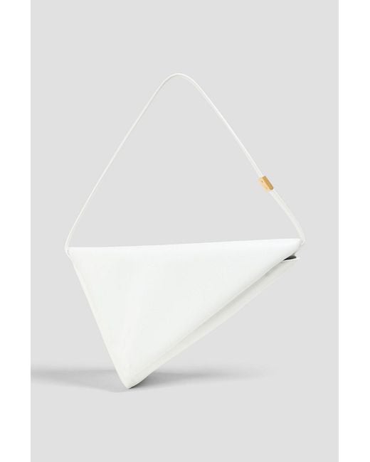 Marni White Prisma Leather Shoulder Bag