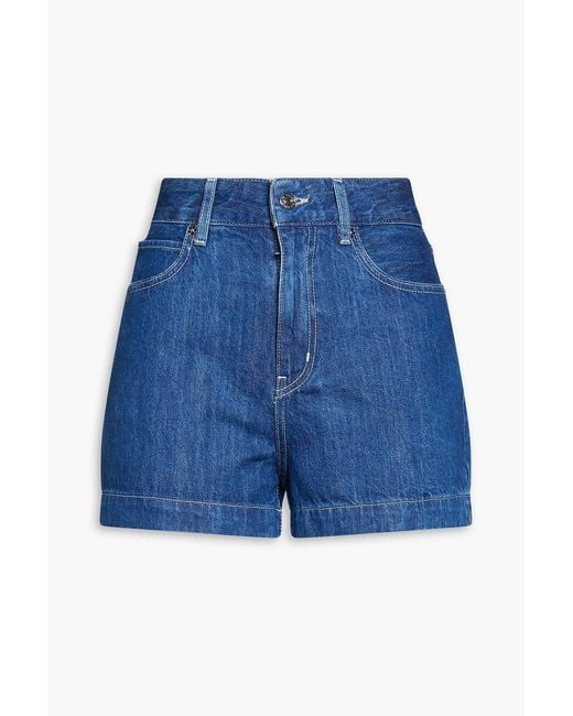 FRAME Blue The Charm Denim Shorts