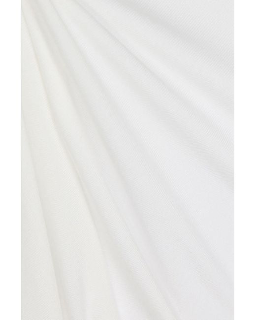 Rag & Bone White Luca Stretch-Modal Jersey Turtleneck Top