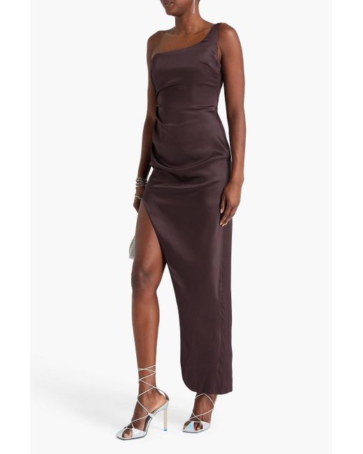 strapless open back dress Alessandra Rich Long-Sleeve Highneck Polka-Dot Dress  Runway Catalog