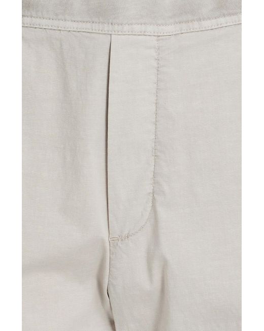 James Perse White Cotton-Blend Poplin Chinos for men