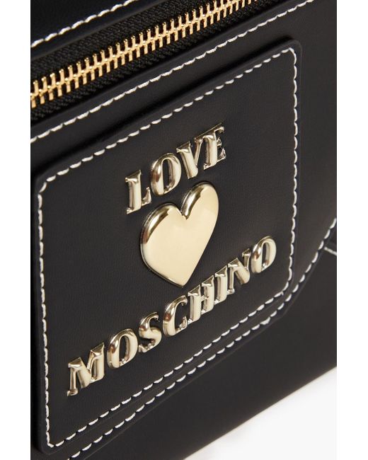 Love Moschino Black Schultertasche aus kunstleder
