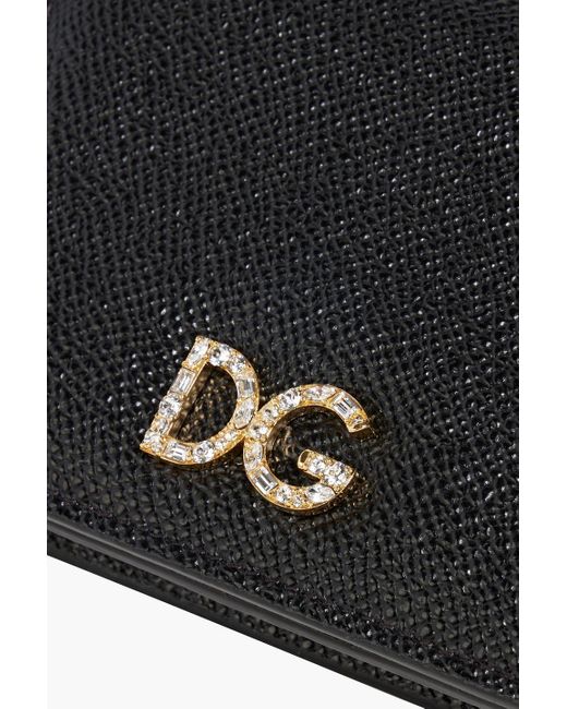 Dolce & Gabbana Black Pebbled-leather Wallet
