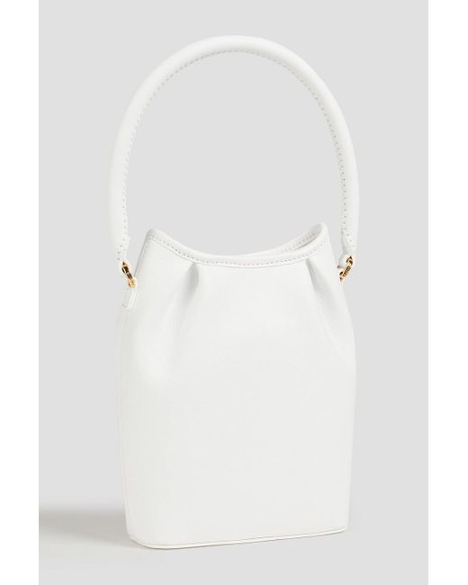 Elleme White Dimple Pebbled-leather Tote