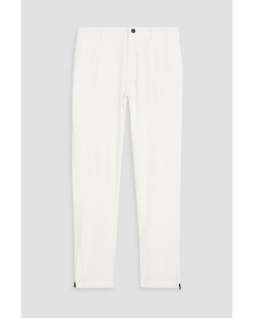 Onia White Traveler Linen-blend Pants for men