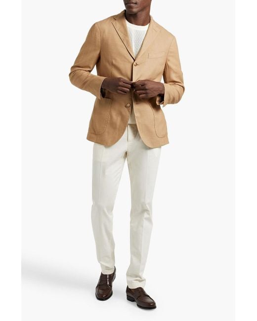 Boglioli Natural Wool-Blend Blazer for men