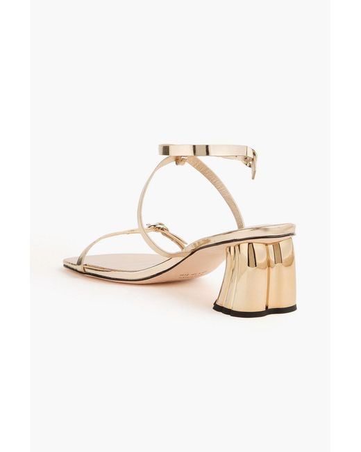 Farm Rio White Sandalen "monstera" aus verspiegeltem leder