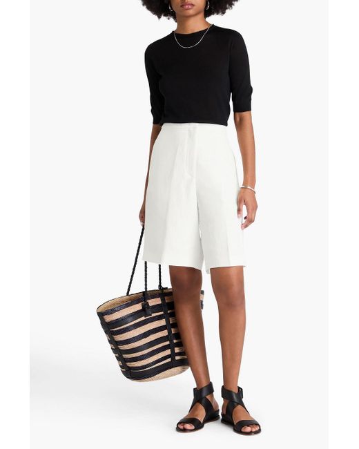 Fabiana Filippi White Shorts aus twill