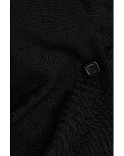 Jacquemus Black De Costume Ruched Wool Vest