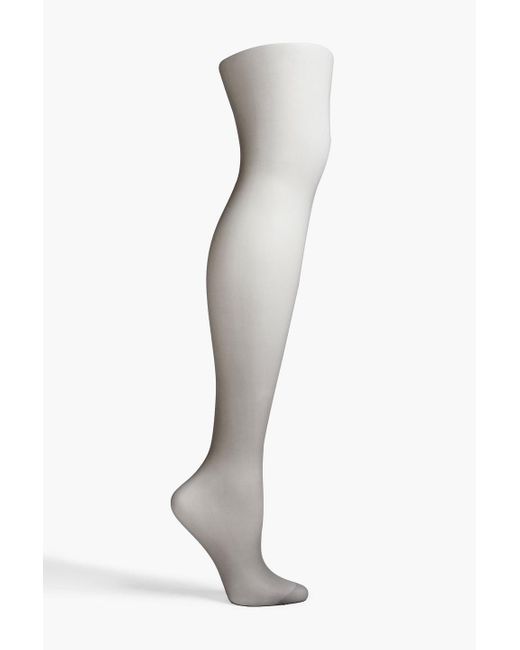 Wolford Individual 10 Denier Tights in Gray Lyst