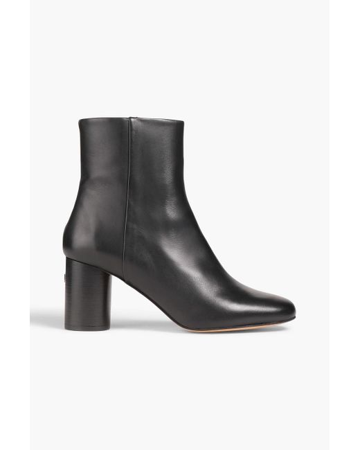 Claudie Pierlot Black Aprillisse Leather Ankle Boots