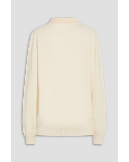 Blazé Milano Natural Highland Wool And Cashmere-blend Polo Sweater
