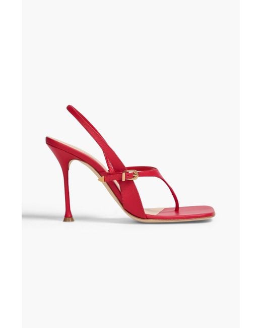 Magda Butrym Red Slingback-sandalen aus leder