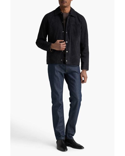 Rag & Bone Black Eli Suede Jacket for men