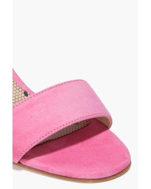 Red(v) Pink Suede Sandals