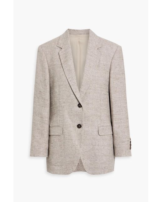 Brunello Cucinelli White Linen Blazer