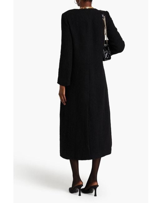 Sandro Black Donegal Tweed Blazer