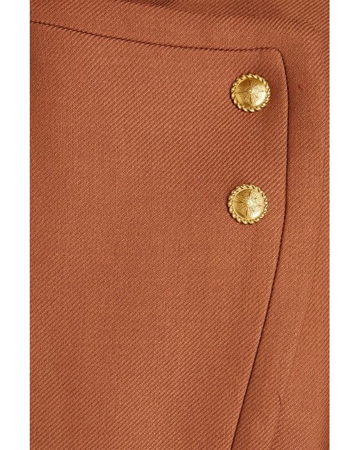 Zimmermann Orange Wool-twill Coat