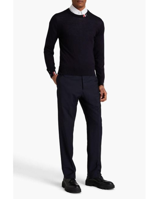 Thom Browne Pullover aus einer wollmischung in Blue für Herren