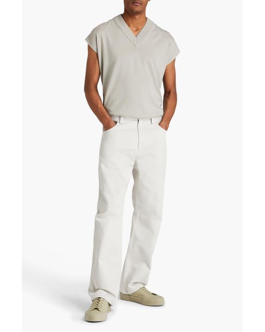 Jil Sander White Cotton-twill Pants for men