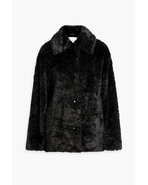 Proenza Schouler Black Faux Fur Coat