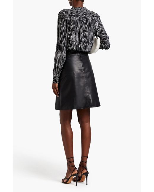 Isabel Marant Black Gladys Leather Skirt