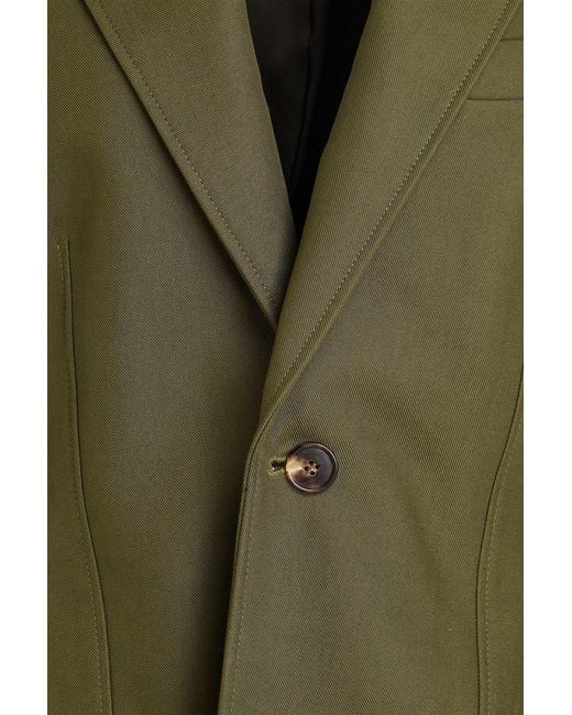 Wardrobe NYC Green Drill Blazer