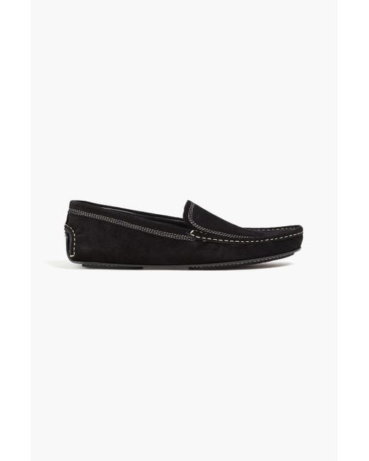 Totême  Black Suede Loafers