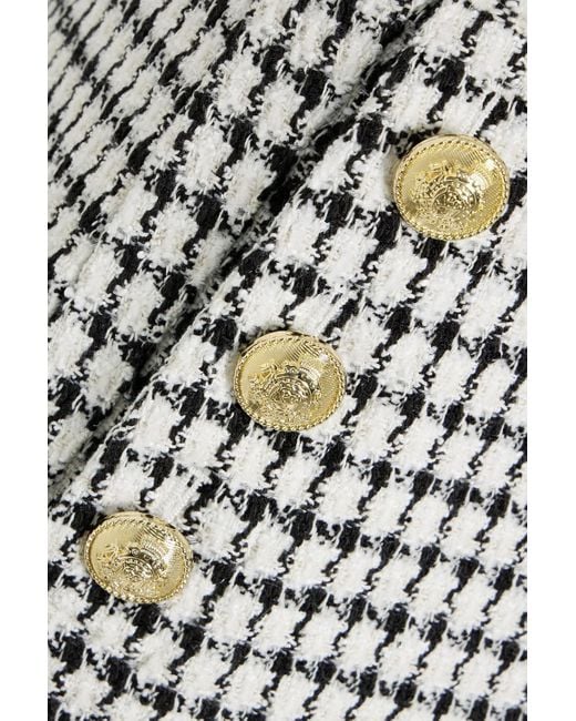 10 Crosby Derek Lam White Wrap-effect Button-detailed Bouclé-tweed Shorts
