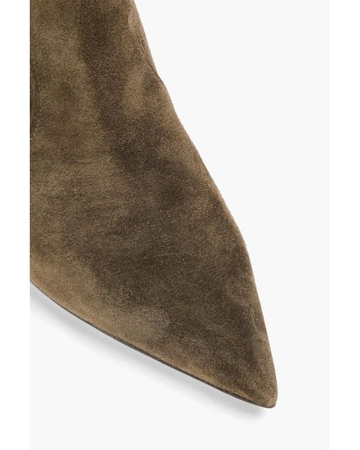 Gianvito Rossi Brown Hansen Suede Over-the-knee Boots