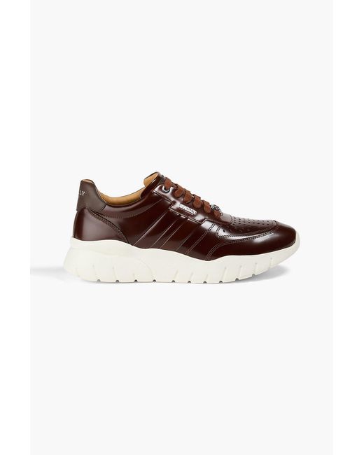 Bally Brown Birman Leather Sneakers for men