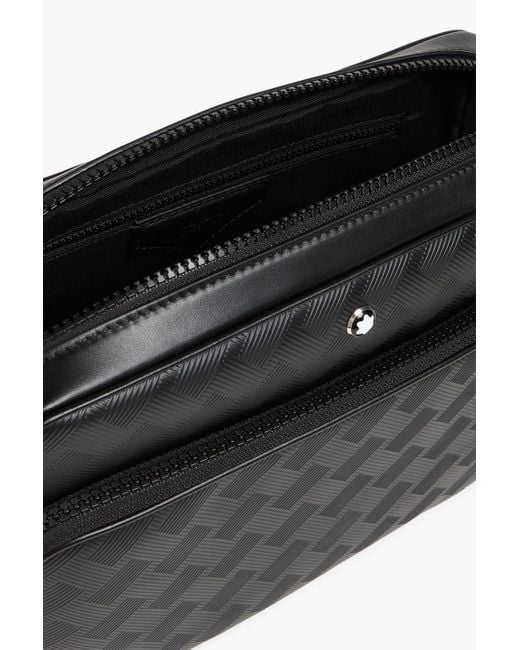 Montblanc Messenger bag aus glattleder und strukturiertem leder in Black für Herren