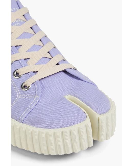 Maison Margiela Blue Tabi Split-Toe Canvas Sneakers for men