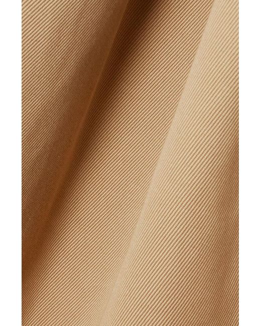 Gabriela Hearst Natural Chiara Cotton-Twill Midi Skirt